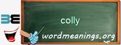 WordMeaning blackboard for colly